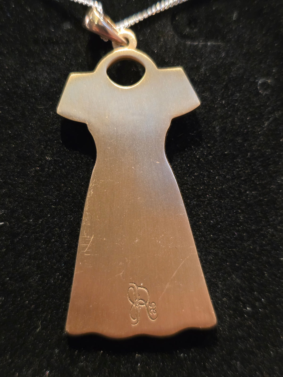 Voices of the Silenced – MMIW Brass Pendant (Red Enamel)