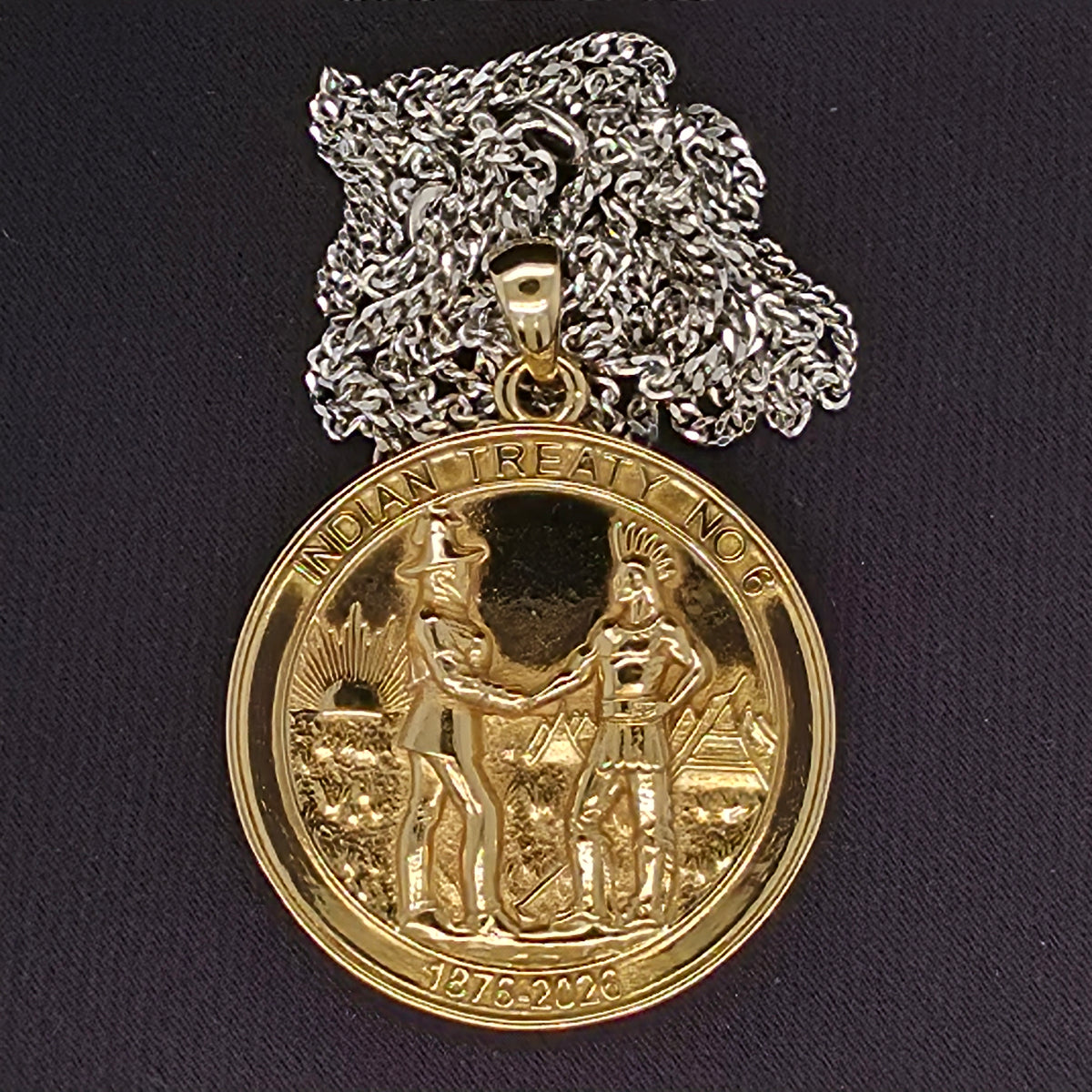 Treaty No. 6 Large – 150th Anniversary Commemorative Treaty Medal Pendant