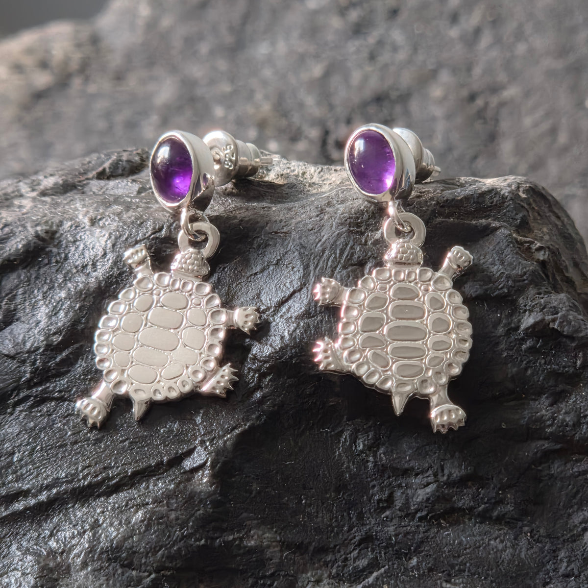 Turtle Teachings Earrings w/Inlay