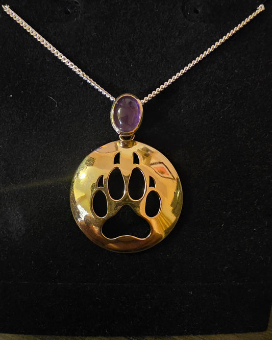 Wolf Spirit Path – Inlay Pendant