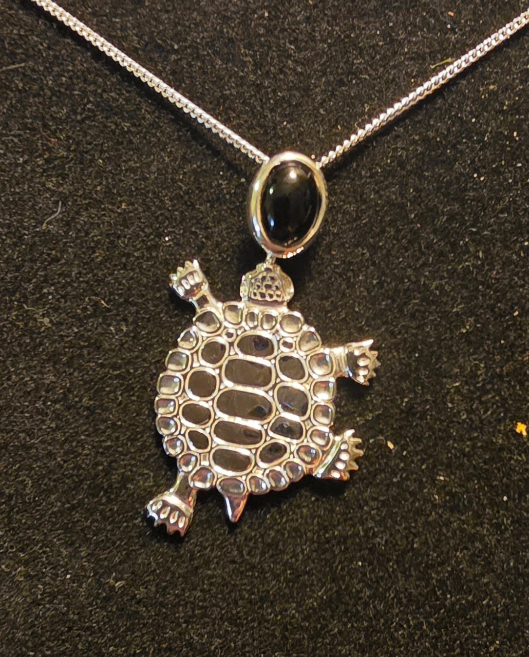 Turtle Teachings Pendant W/Inlay