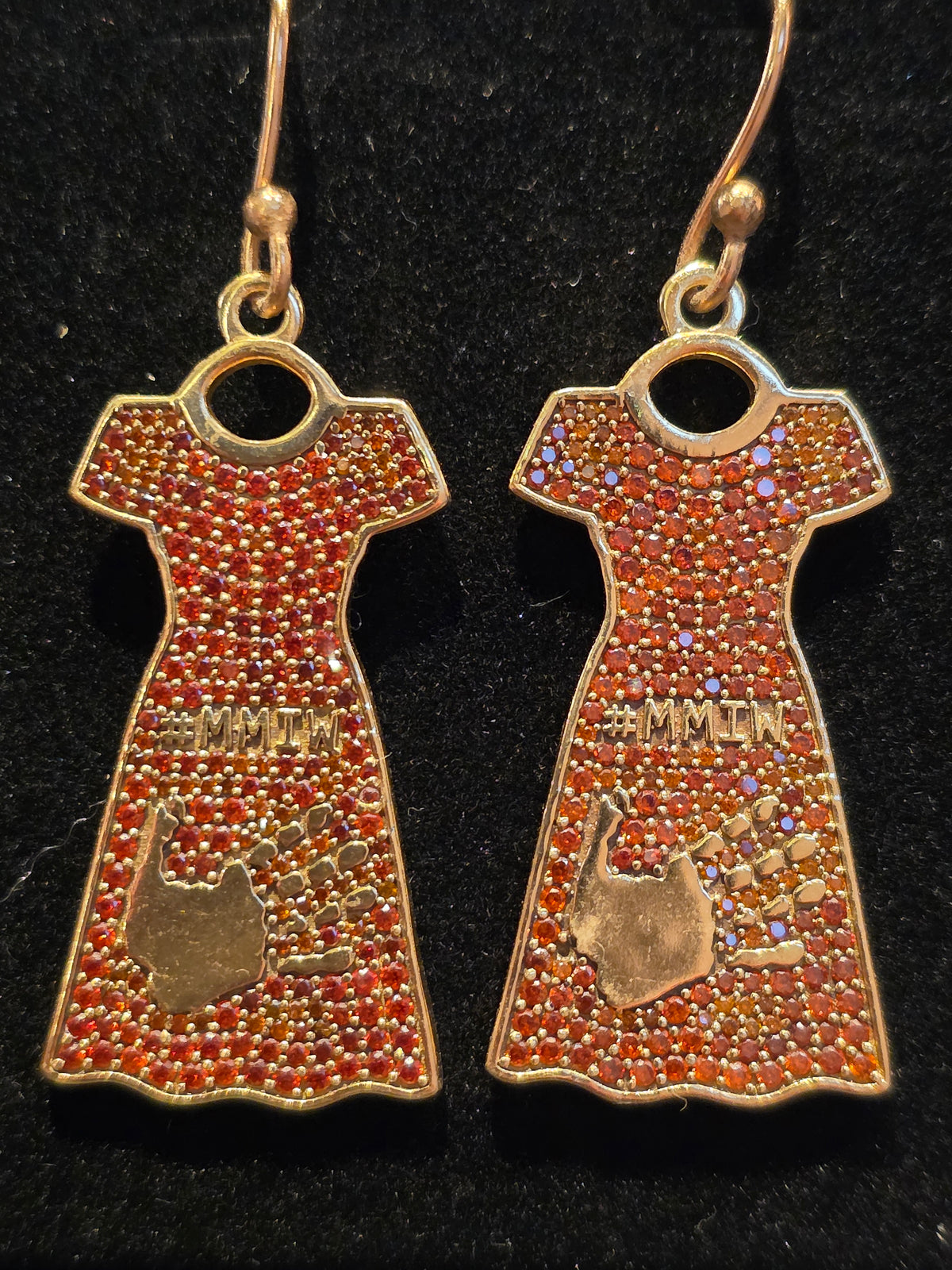 MMIW Dress Earrings With Faceted Stone