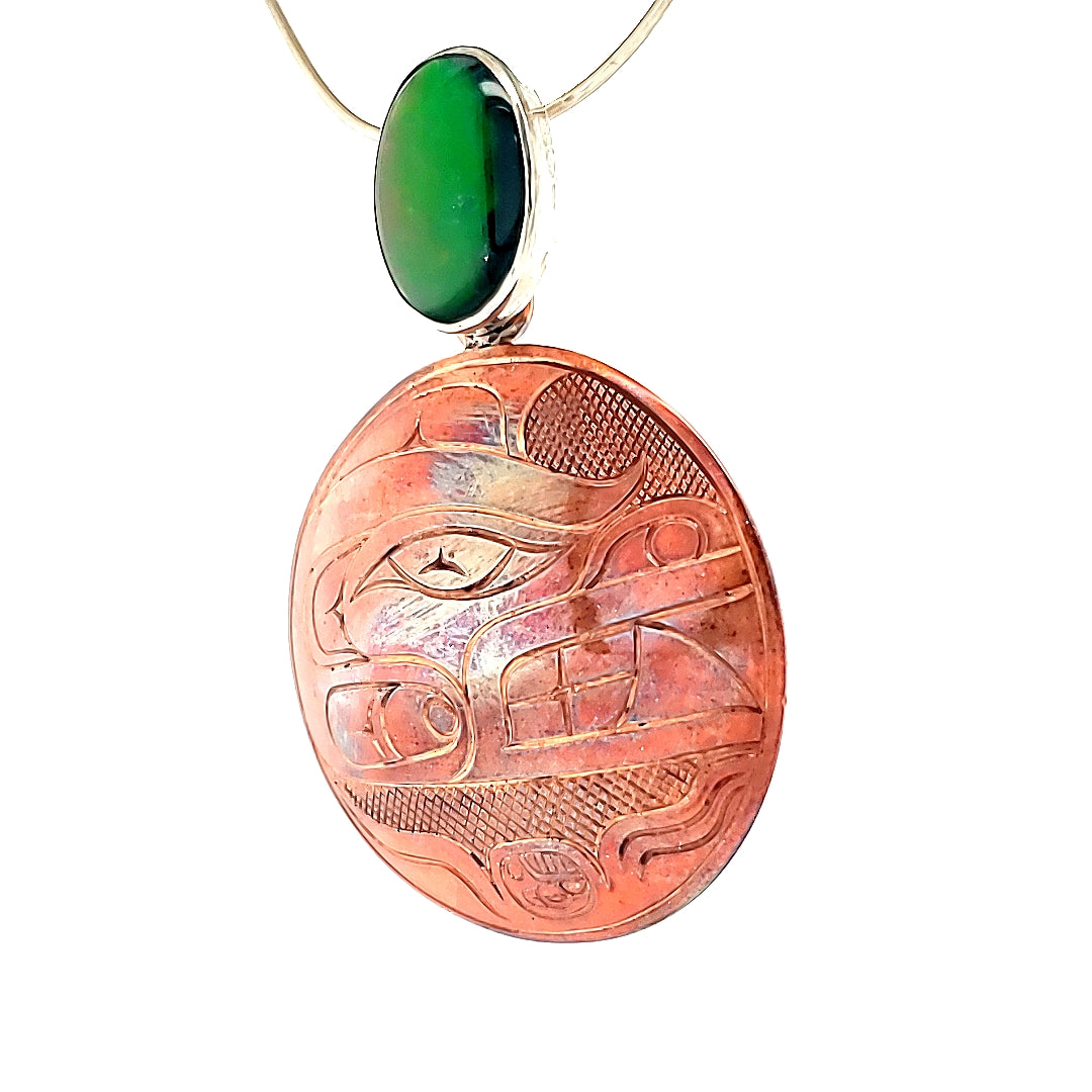 Copper Bear Medicine Pendant