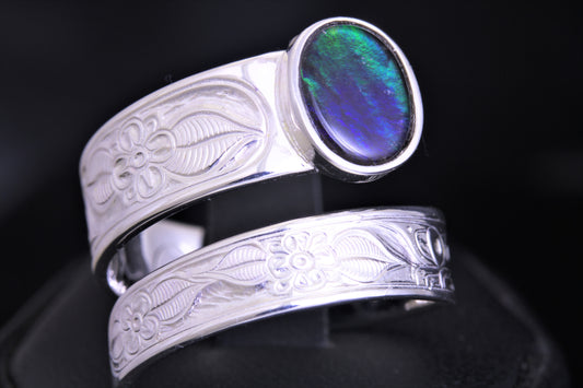 Honor Our Mother Ammolite Ring